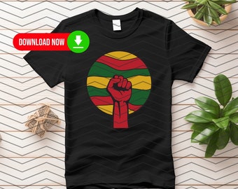 Black Lives Matter Fist Design: SVG & Sublimation Printing (Digital Download)