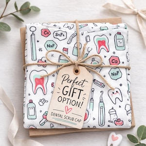 Graziosa cuffia da dentista in regalo, cuffie personalizzate per studi dentistici, cuffia con stampa di denti, unisex o maschile, apprezzamento del team dentistico