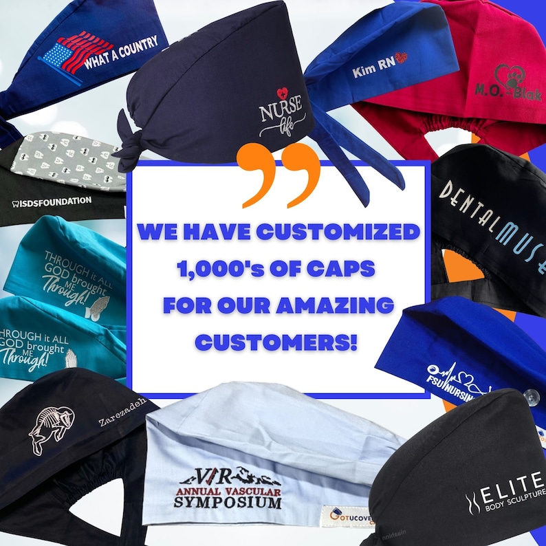 Celebrate National Surgical Tech Week With Customized Scrub Caps for Surgical Technologists Tech