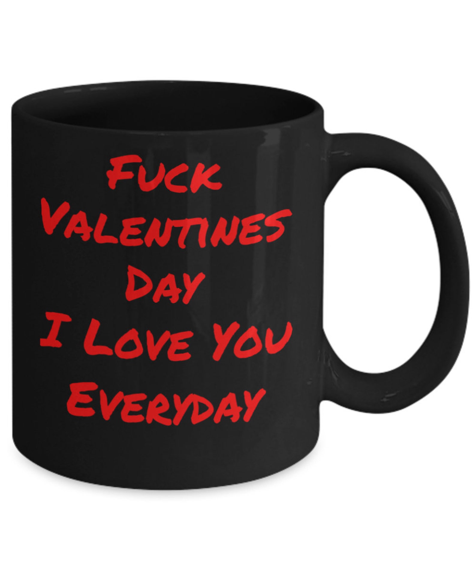Mikabel Fuck Valentines Day I Love You Everyday Funny 11 Oz Etsy