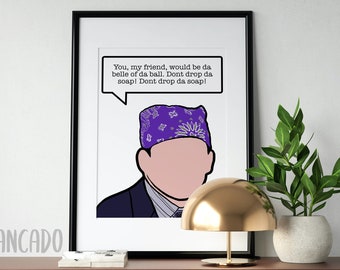 PRINTABLE Michael Scott Carcere Mike Citazione Poster, L'ufficio TV Show Wall Art, L'arredamento dell'ufficio, Michael Scott Citazione Art, Prigione Mike Art