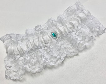 White lace wedding garter,bridal garter