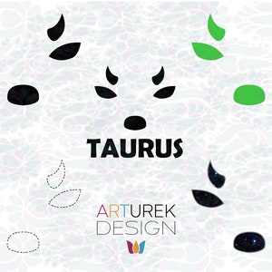 Taurus - Zodiac Transparent Graphic Set