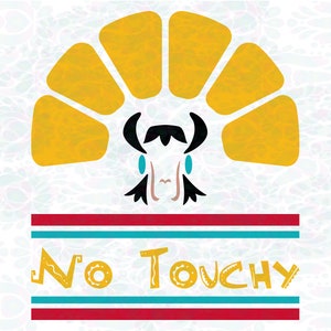 No Touchy - Groovy Llama Emperor - Czech Folk Art