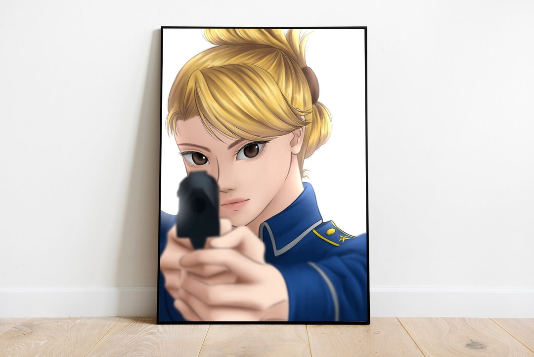Portrait Riza Riza Hawkeye Portrait Art Print / Fullmetal Alchemist Brotherhood MADE ...