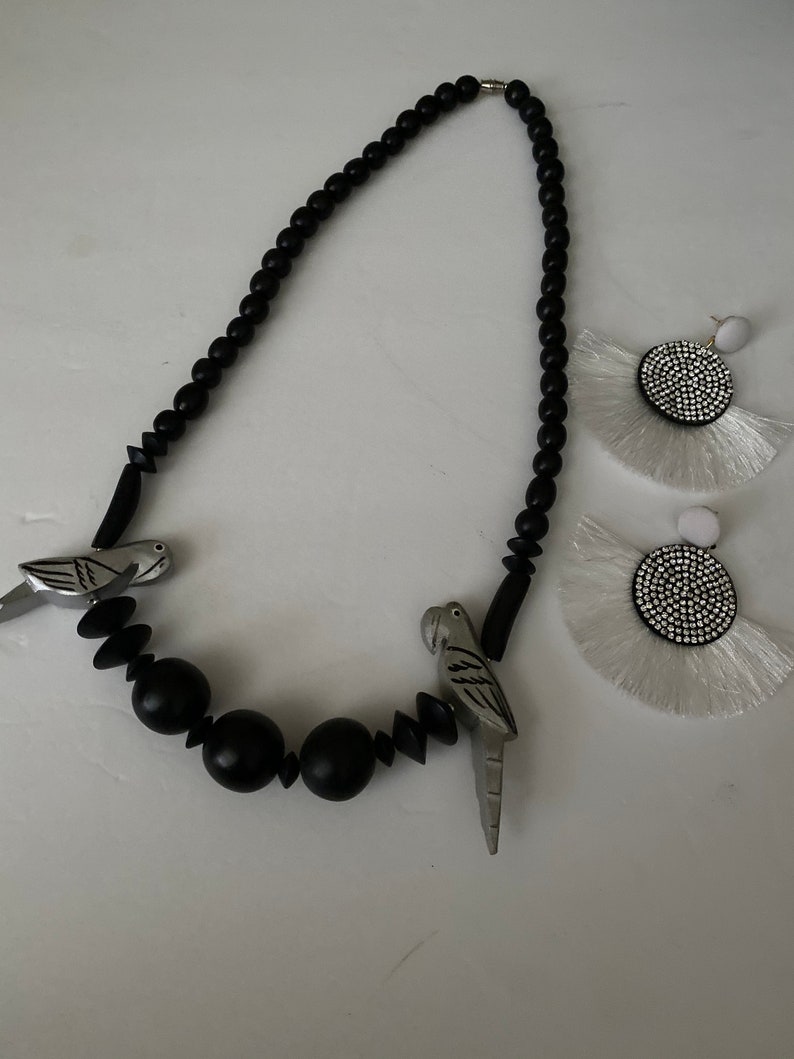 Birds of a Feather Necklace and Earring Set