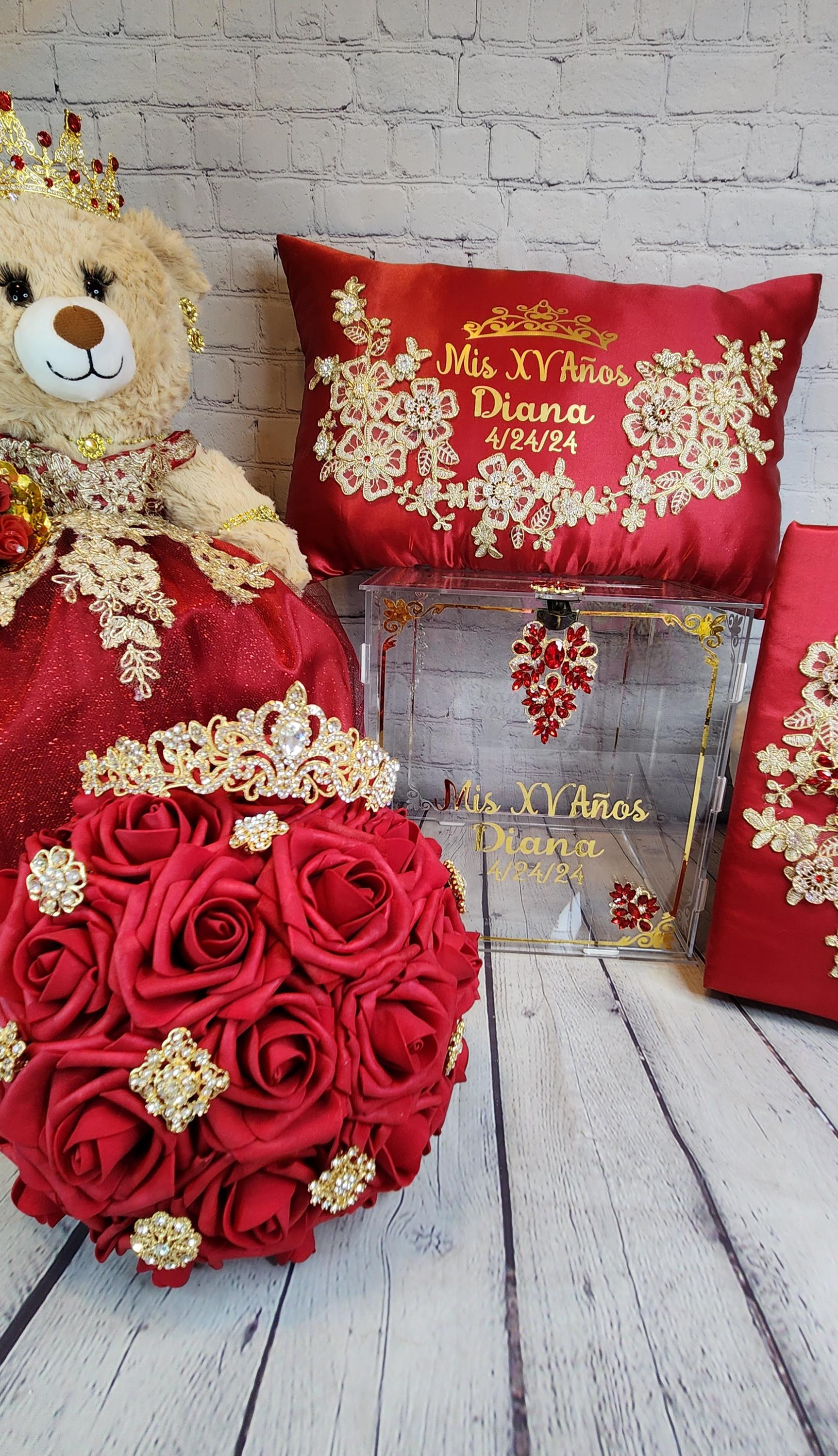 the pillows/916“15th　Anniversary　Special Lilac quinceanera pillows set / quinceanera-decor
