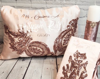 Quinceanera Sets Rosegold (see description) / Cojines, Ultima Muneca / Rosegold