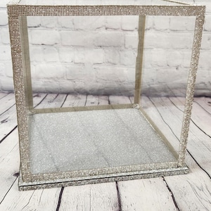 Customized Bling Bridal  Box/Quinceanera Display Box for Shoes, Bouquet, Tiara, keepsakes, etc.