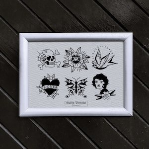 Traditional Tattoo Flash - Traditional Tattoos - Traditional Tattoo Art - Tattoo Flash - Tattoo Art - Digital Art - Digital ART prints