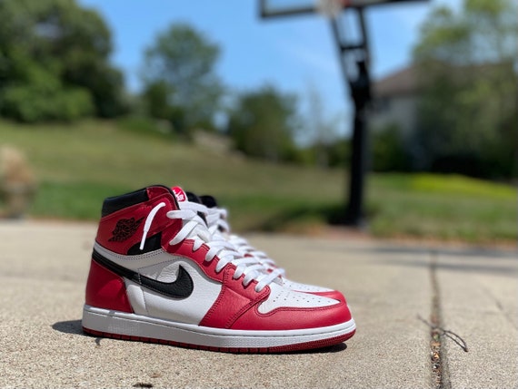 Jordan 1 High chicago Custom | Etsy