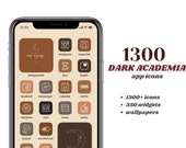 DARK ACADEMIA ICONS Ios 14 App Icons Aesthetic Icons Iphone Icons Vintage Custom App Icons Ios Theme Dark Academia