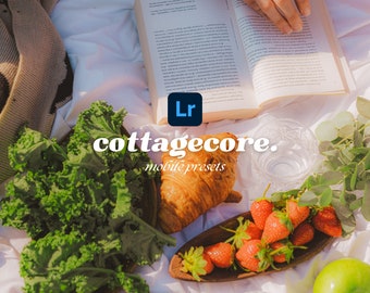 4 Cottagecore Lightroom Presets, Aesthetic Retro Vintage Filter, Soft Glow, Soft Film, Instagram Filter, Retro Vintage Presets, Farmhouse