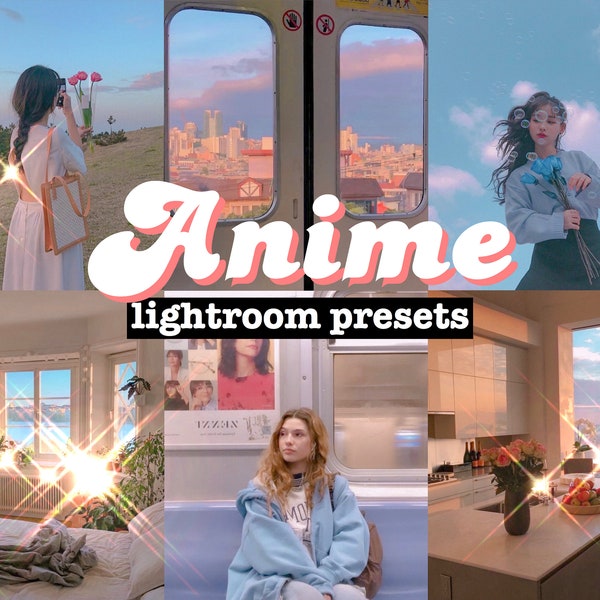 3 ANIME Lightroom Mobile PRESETS + 3 Anime VSCO Presets | Aesthetic Preset | Anime Aesthetic | Instagram Blogger Filtere