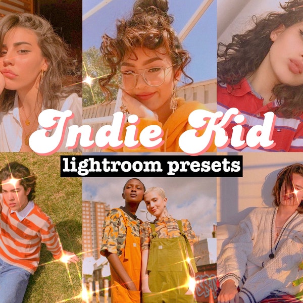 10 INDIE KID Lightroom Mobile Presets, Esthetische Preset, Grain Photo, Instagram Filter, Iphone Presets, Mobile Presets