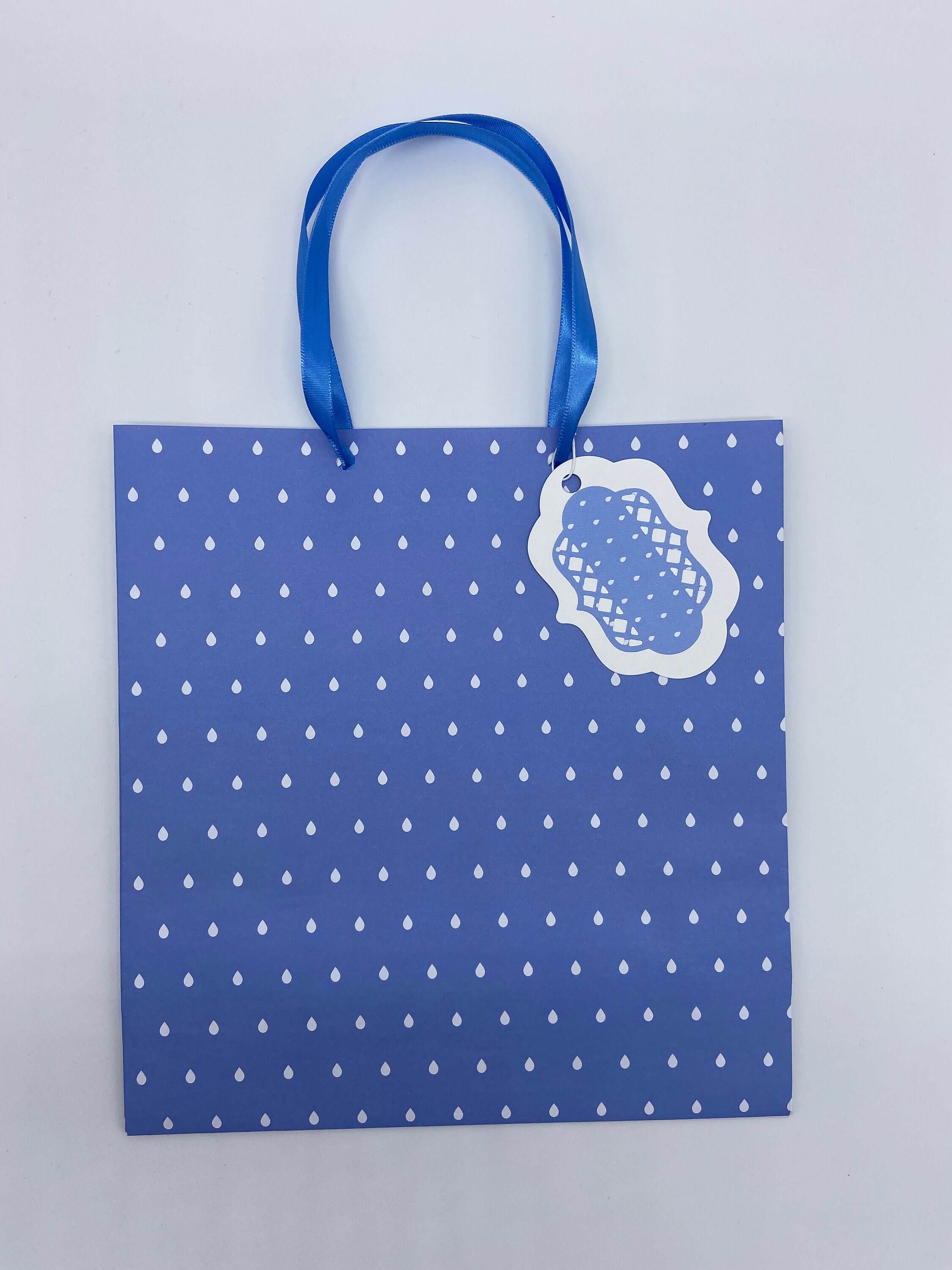 Blue Gift Bag Set Etsy