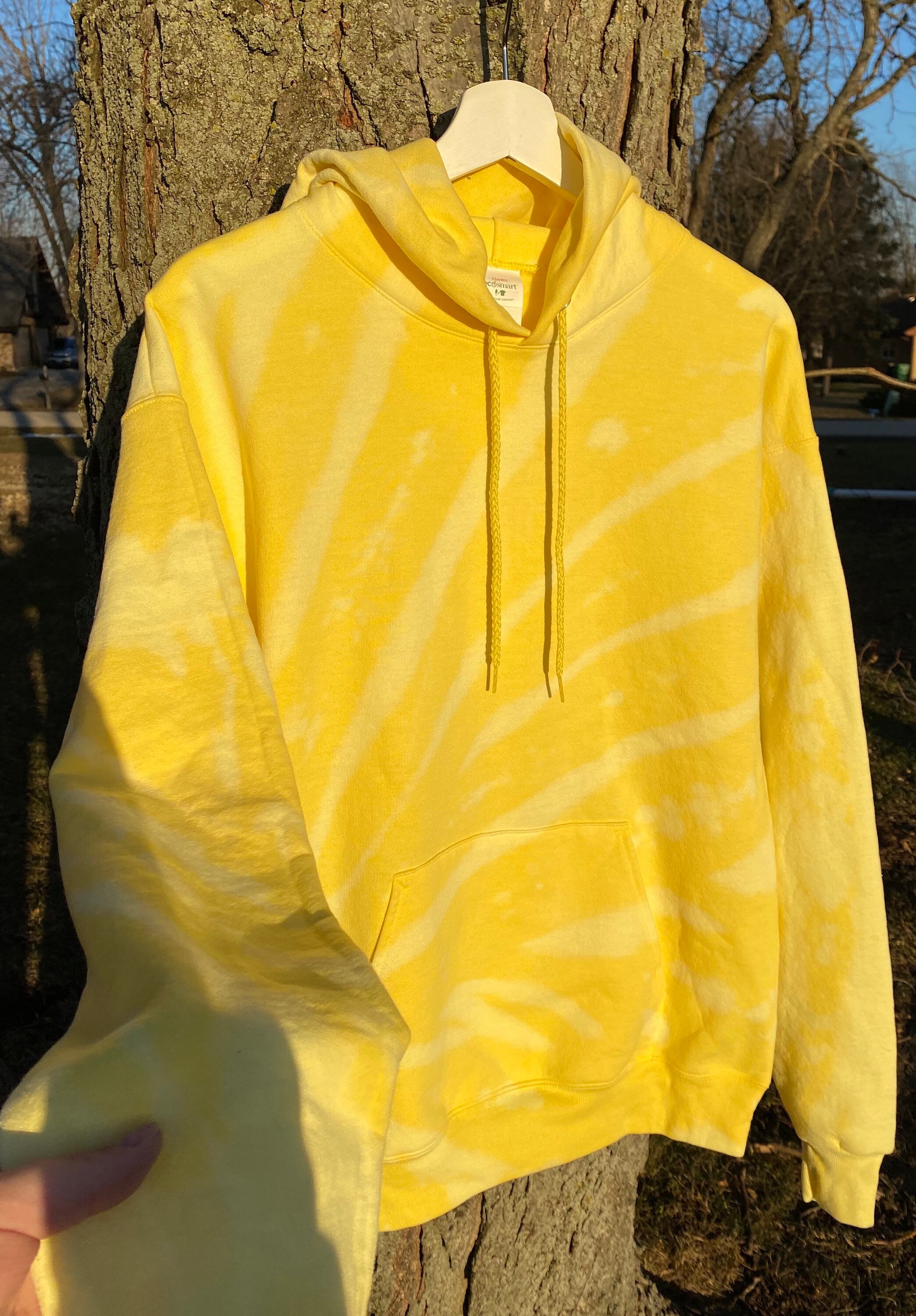 Yellow Tie Dye Women's Hoodie