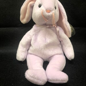 Floppity the Bunny Rabbit Easter - Ty Beanie Baby Tag Errors PVC Pellets Retired