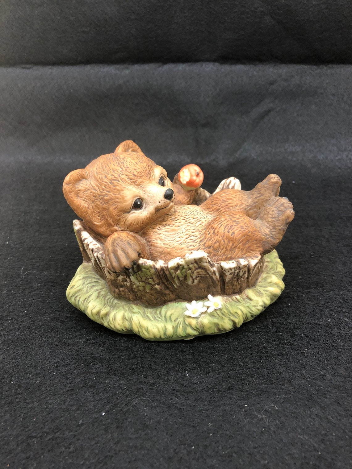 HOMCO Masterpiece Porcelain Bear Cub Figurine, 1986 Etsy