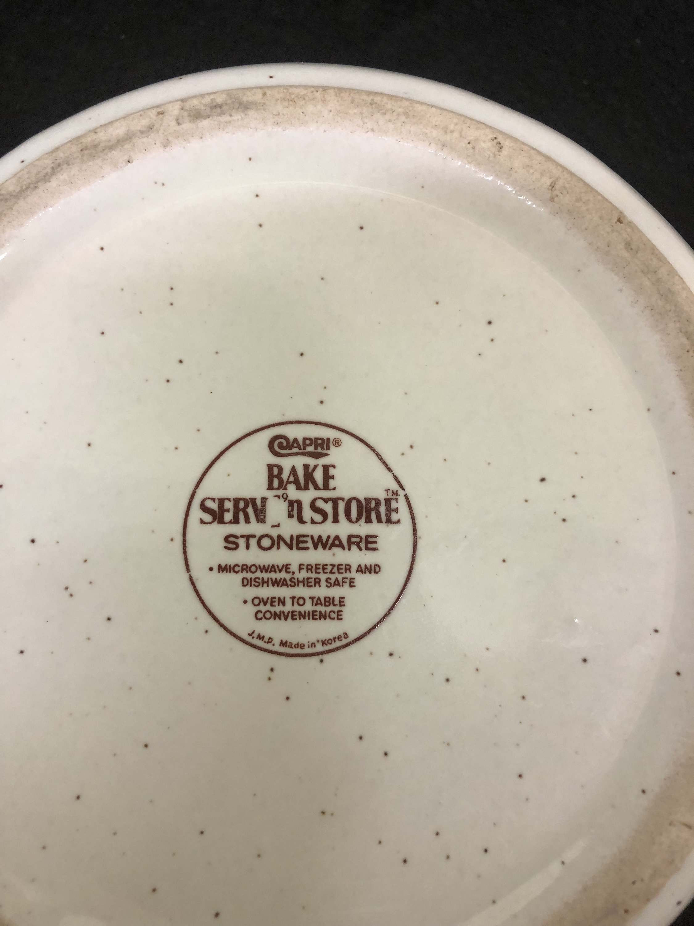 Vintage Capri Bake Serve 'N Store Stoneware Casserole Dish 1970's Etsy