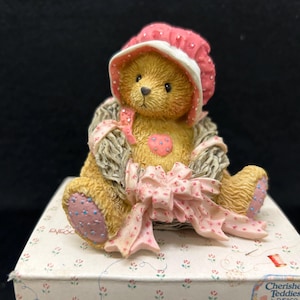 Cherished Teddies Priscilla “Love Surrounds our Friendship” Bear Figurine 1992