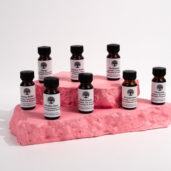 100% Pure Essential Oil Blends - 10ml Assorted Scents - Hand Poured In Western Australia ~