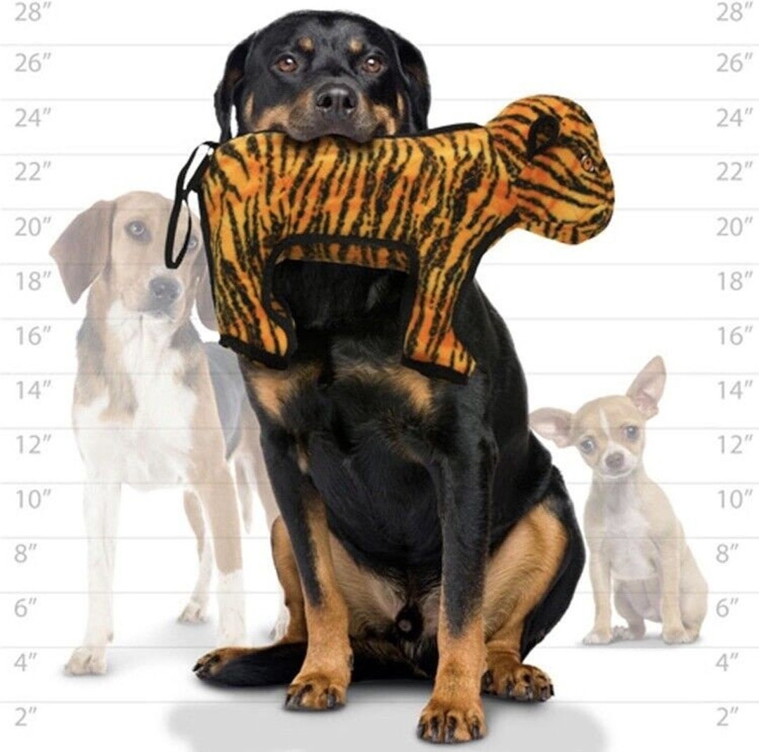 Tuffy Dog Toys T-Z Tiger Zoo Series 16x 12x 6 No Squeaker Big Dogs - Etsy - Tough No Squeaker High Value Crate Toys For Labradors