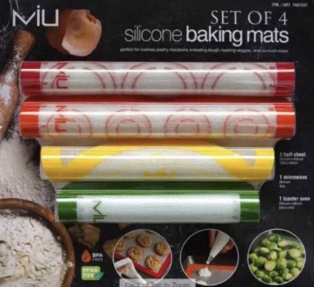 Silicone Baking Mats 4 Piece by MIU Baking Sheets Etsy