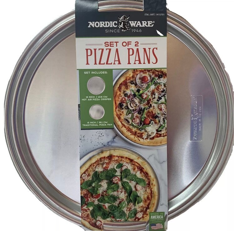 2Pack Nordic Ware Pizza Pans 16 Crisper & 15 Traditional Etsy