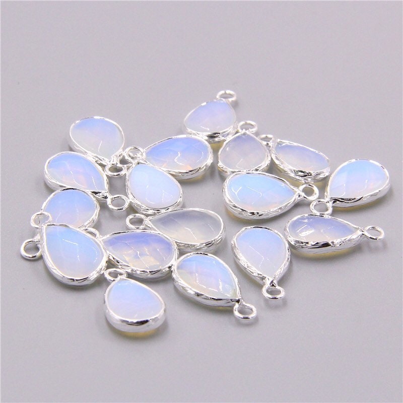 Natural Opal Gemstone Necklace Pendants 925 Sterling Silver - Etsy UK