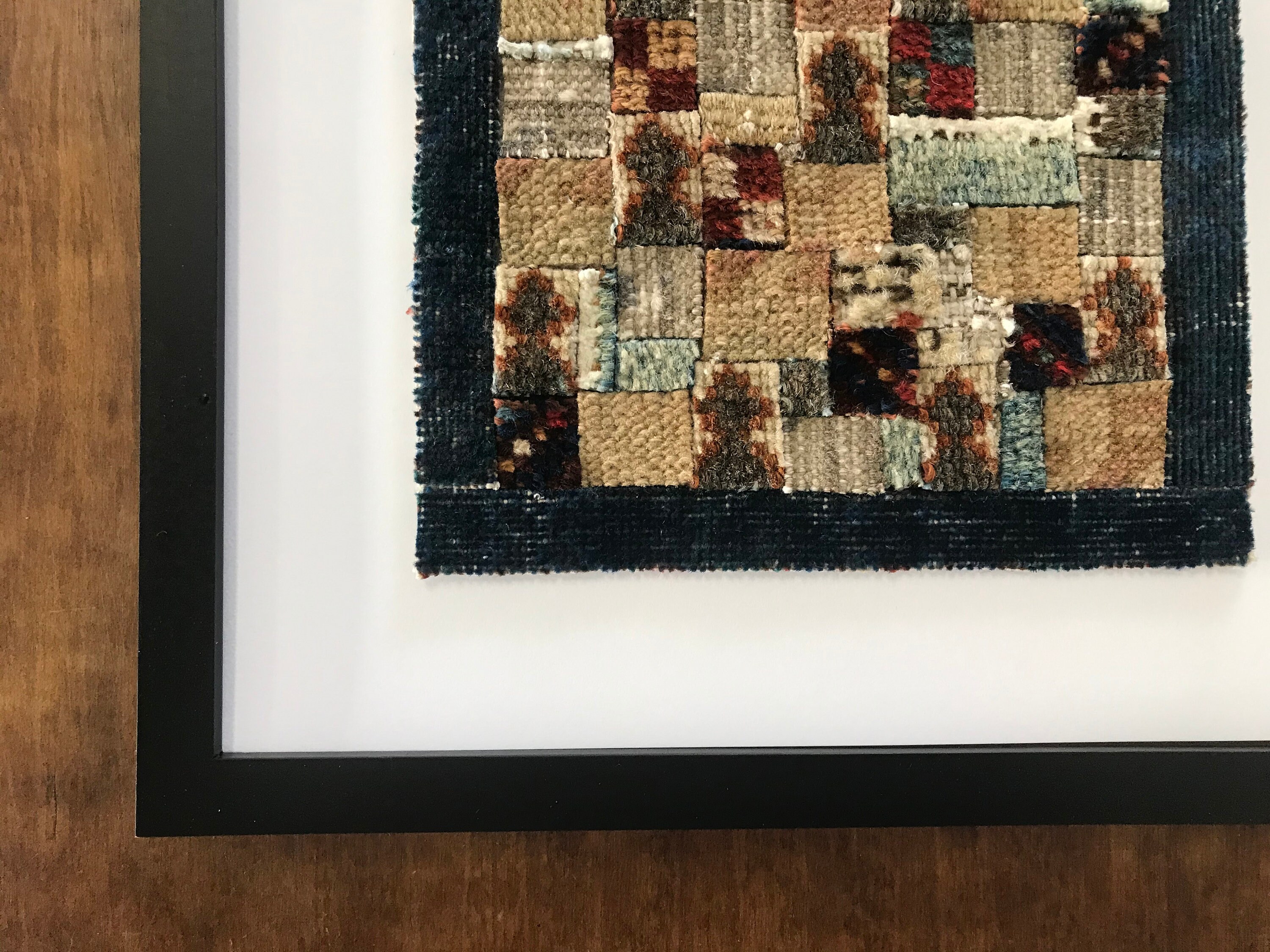 The Perfect 10 Framed handmade patchwork of antique rug Etsy