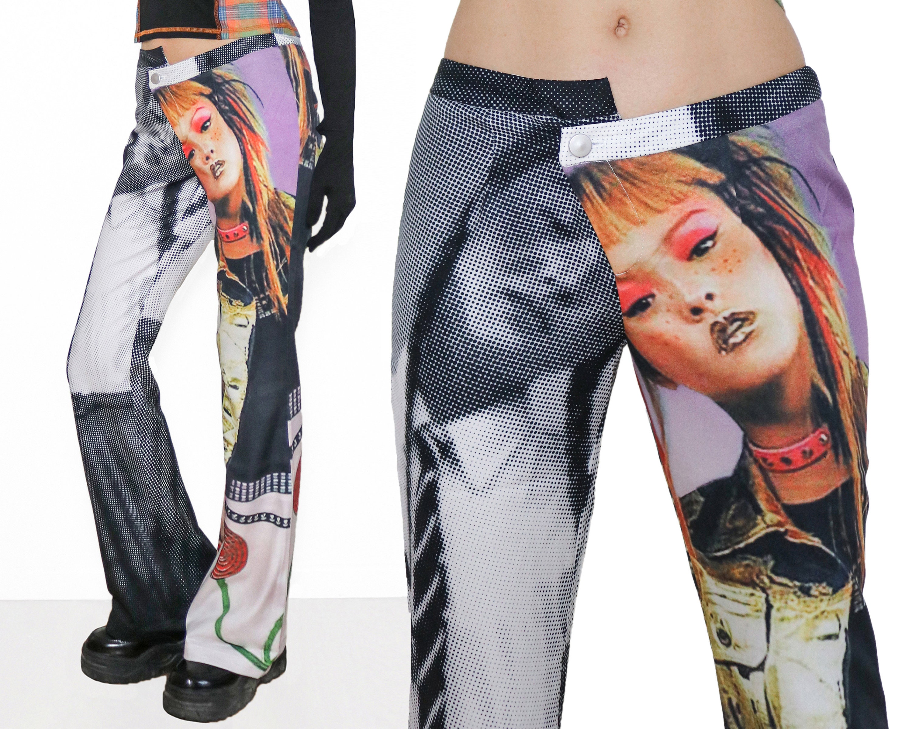 Y2K Devon Aoki Flare Pants Harajuku Pop 