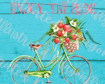 Life Is A Journey Enjoy the Ride  Printable Digital Download Clip Art