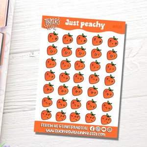 Peach Mood Tracking Planner Stickers: Monitoreo de emociones y autocuidado
