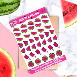 Watermelon Wonderland Planner Stickers - Juicy and Vibrant Designs for Fun and Organized Planning