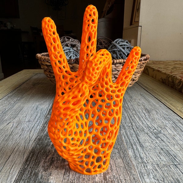 Vol Hand Statue: Tennessee Vols, Game Room Decor (8" x 4.5 x 3.5")