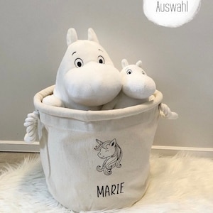 Personalisierter Aufbewahrungskorb | Kinderzimmerdeko | Spielzeugaufbewahrung | Korb aus Canvas | für Spielsachen | Boho |