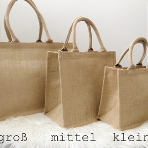 Jutetasche personalisiert Tasche Jute Beutel Geschenk Geburtstag Weihnachten Bild 8