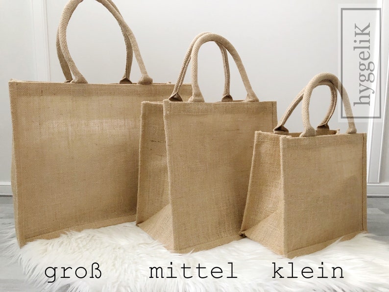 Jutetasche personalisiert Tasche Jute Beutel Geschenk Geburtstag Weihnachten Bild 8