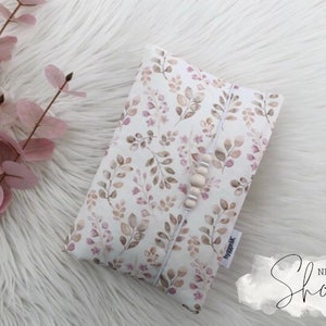 Windeltasche | Wickeltasche | Watercolour Leaves | Mauve  | Personalisiert