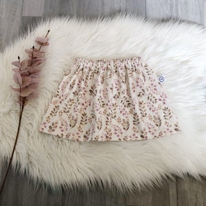 skirt | babies | girl | Watercolor Leaves | Mauve | size 56-116