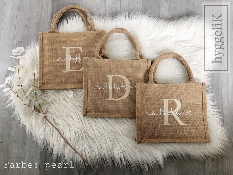 Jutetasche personalisiert Tasche Jute Beutel Geschenk Geburtstag Weihnachten Bild 5