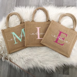 Jutetasche personalisiert Tasche Jute Beutel Geschenk Geburtstag Weihnachten Bild 1