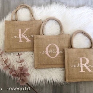 Jutetasche personalisiert Tasche Jute Beutel Geschenk Geburtstag Weihnachten Bild 6