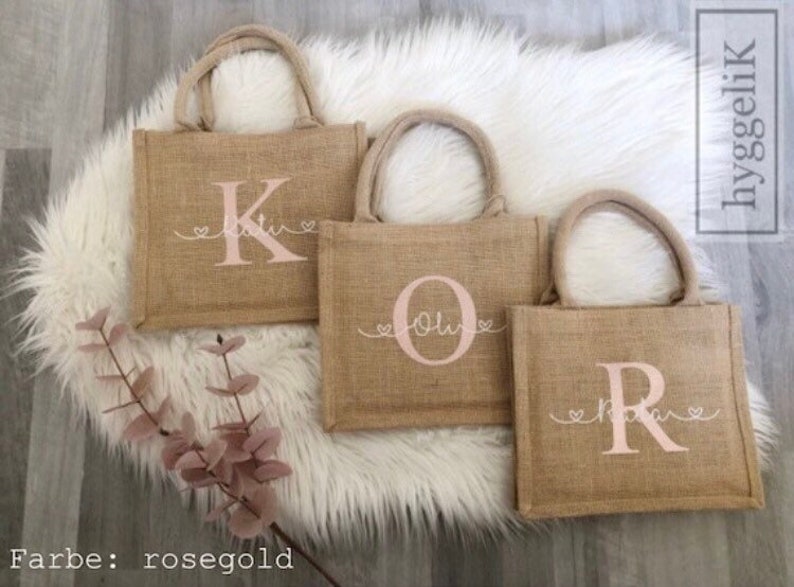 Jutetasche personalisiert Tasche Jute Beutel Geschenk Geburtstag Weihnachten Bild 6