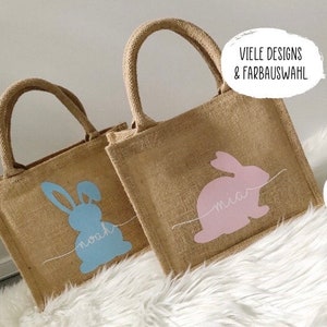 Ostertasche | Jutetasche | Ostern | Osterkörbchen | personalisiert | Ostergeschenk