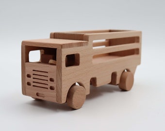 Wooden Truck Toy|Natural Toddler Toy|Rustic Handmade Toy Vehicle|Wooden Toys For Kids|Toy Cars|Organic Wood Toy Vehicle|Gifts For Nephew