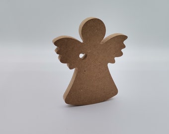 Unfinished Wooden Angel|Wooden Decor|Ready to Paint, Varnish, Decoupage|Custom Unfinished Wood DIY Supply|Handmade Art||Housewarming Gift