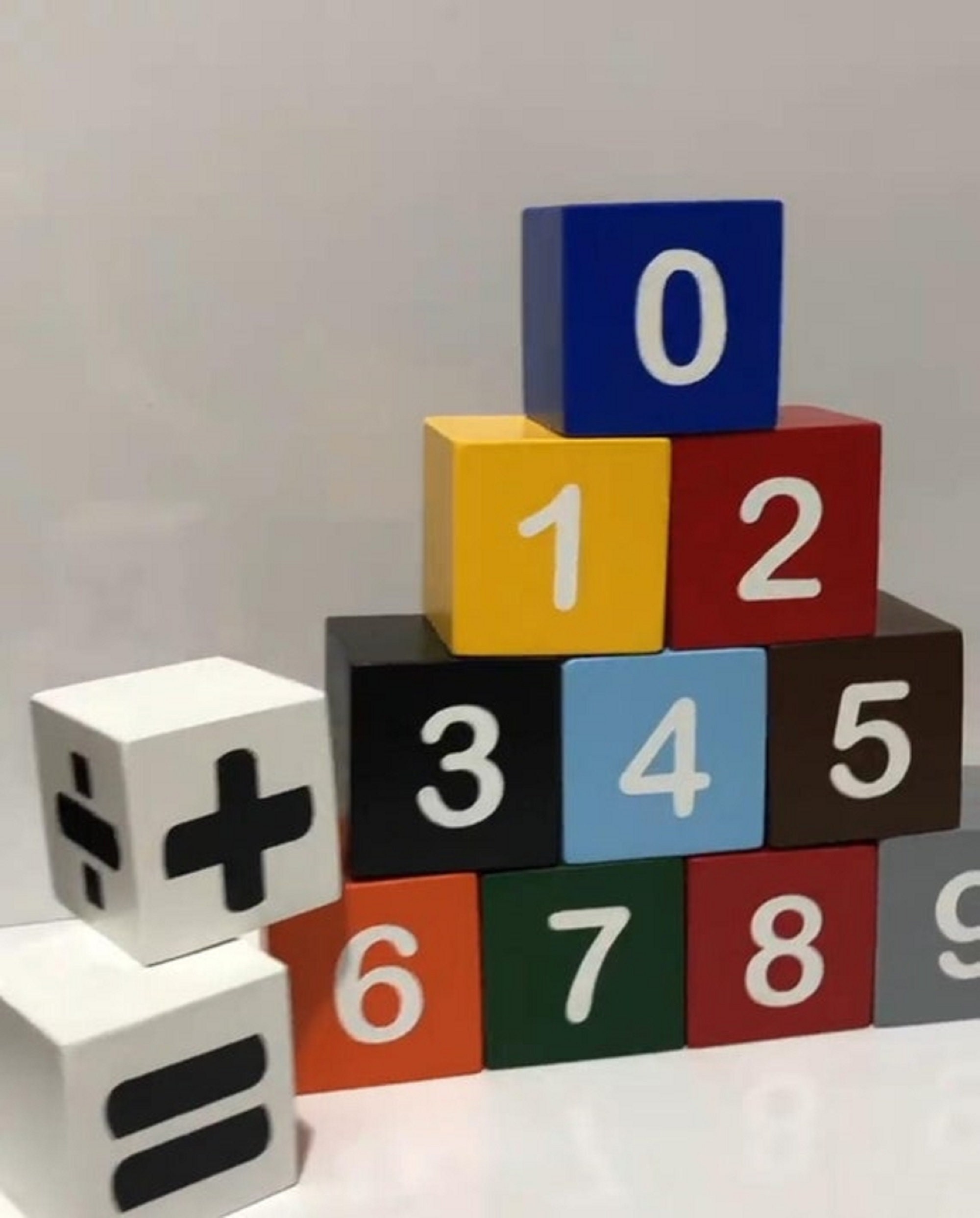 Small Number Cube Wooden Number Cubes|colorful Wooden Number Math Blocks for Kids|home ...