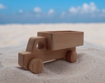 Wooden Truck Toy|Rustic Wood Truck Toy|Montessori Inspired Toy|Farmhouse Natural Wooden Toy|Sustainable Play|Safe for Little Hand